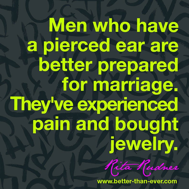 Men who have a pierced ear are better …
