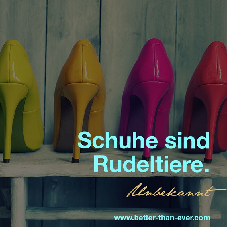 Schuhe sind Rudeltiere